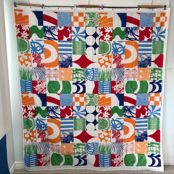 Marimekko 60th Anniversary Yhdessa Shower Curtain - Picture 2 of 4
